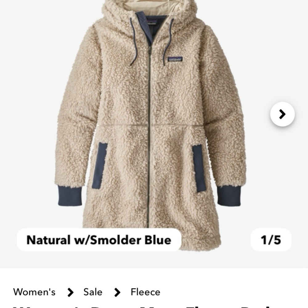 Patagonia Dusty Mesa Fleece Parka size small
